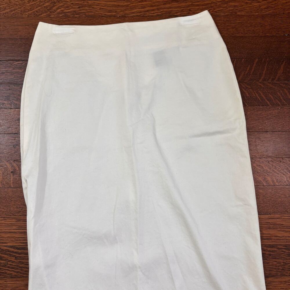 Body by Victoria Classic Beige Pencil Skirt Women's Size 2 Cotton Blend Straight